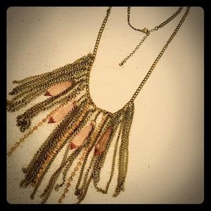 Chandelier chain link necklace.